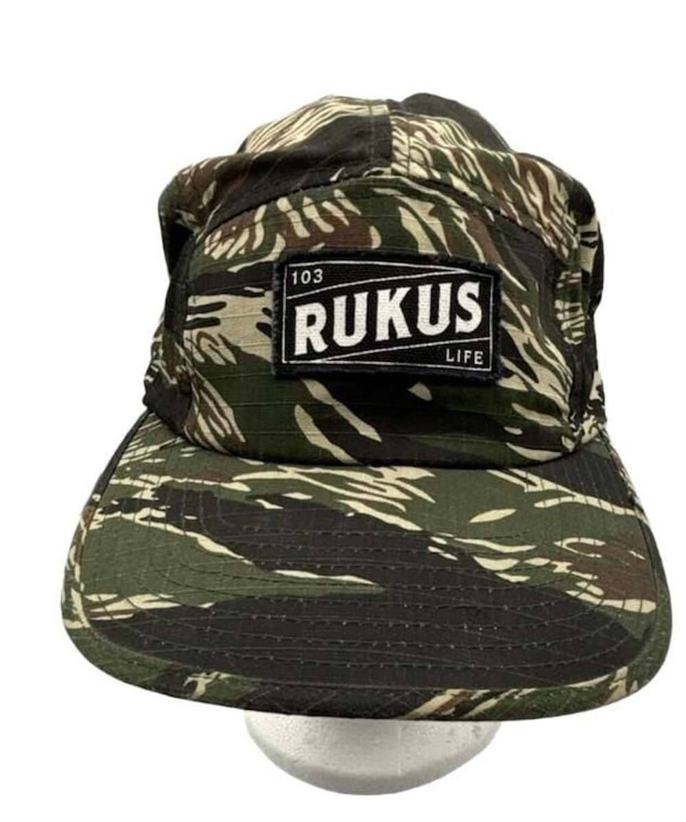 Rukus Life Camper Hat Camo Tiger Stripe 5 Panel